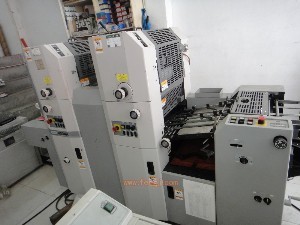 二手濱田八開雙色酒精機出售，溫州藍天印刷物資推薦